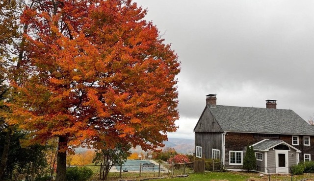 Rustic, dog-friendly escape with private pool, sweeping views, & W/D