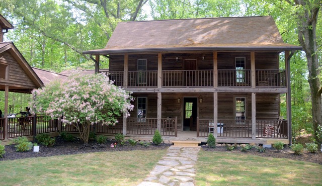 Rustic farm is a secluded place to let the family gather in a big outdoor space.