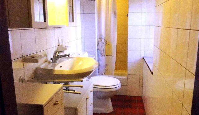 Rustic house surrounded by greenery