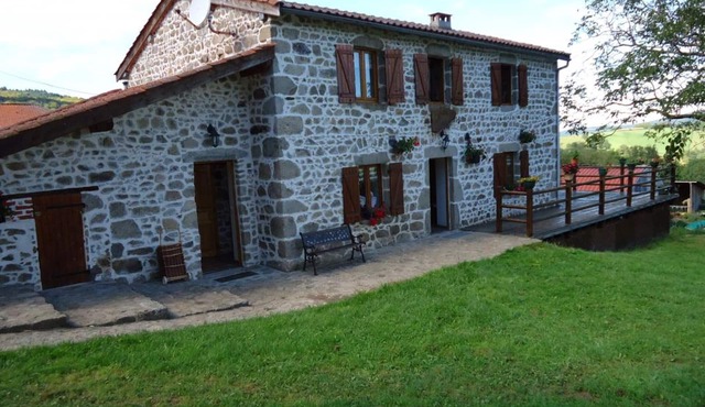 Rustic house with fireplace, garden, and pets allowed in Laprugne