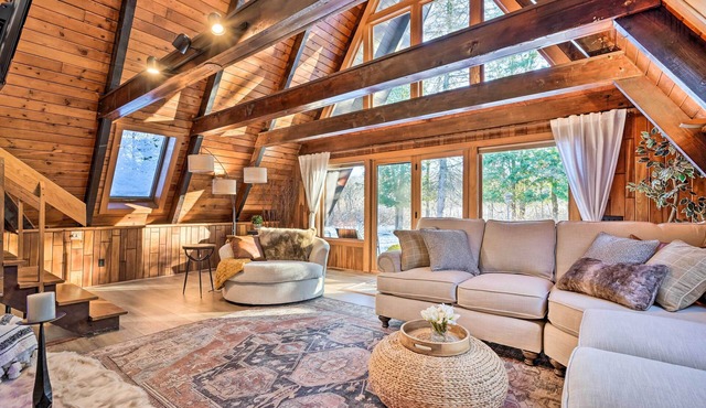 Rustic LaFayette A-Frame Cabin w/Game Room!