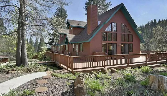 Rustic lodge sits on 60 private acres in the shadow of Mt. Shasta!