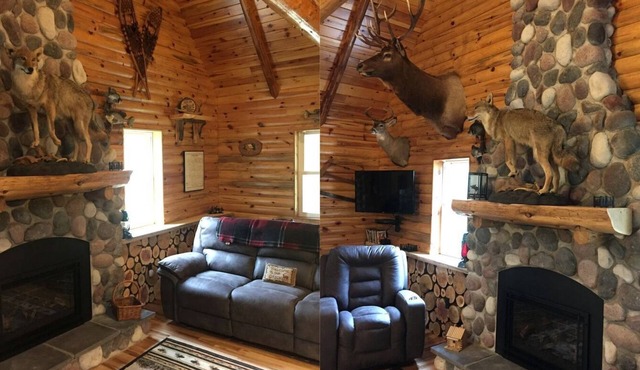 Rustic Log Cabin on the Upper Peninsula in Blaney Park, Michigan
