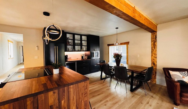 Rustic modern 2-bedroom home-lower level with hot tub in marvelous Moscow