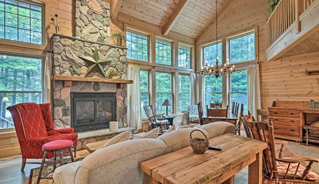Rustic + Modern Home w/Fire Pit on Tower Pond!