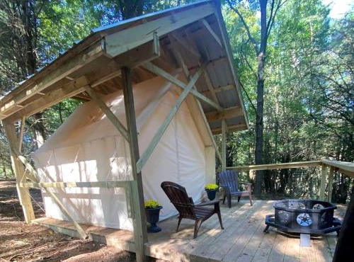 Rustic Safari Tent on a Wonderful Farm Surrounded by Nature for an Amazing Glamping Experience in Otego, New York