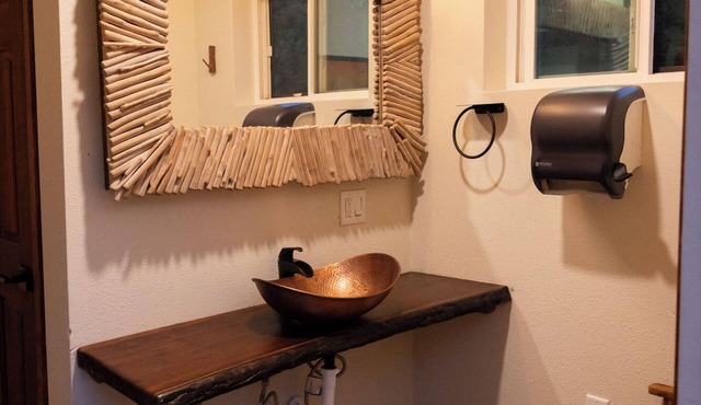 Rustic Tent with shared Full Bath