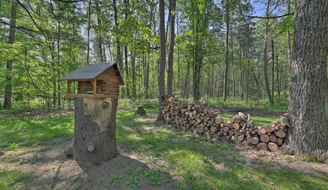 Rustic Wooded Retreat w/ Fire Pit, Near Trails!
