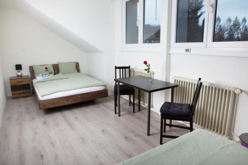 RUSTICO INN - SIMPLE ROOMS - OLMA Messen & Autobahn 1 Min, HSG 6 Min, Spital 7min, günstige Parkplätze