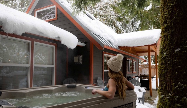 Rusty Bridge River Lodge - Hot tub - Fireplace