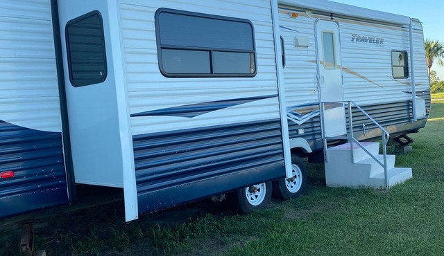RV 1 of 2 on Canal and 1/2 mi from Beach (Private Lot)
