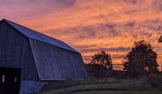 Rv boondocking spot on our 165 acre farm with salmon river!