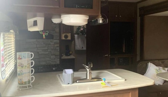 RV Camper on Private Campground