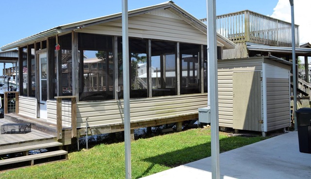 RV lot on main canal at Keaton Beach Florida.