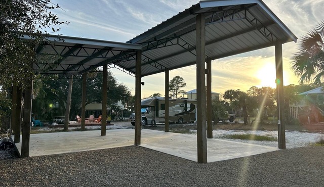 RV LOT Pole barn is fully covered and concreted Indian Pass