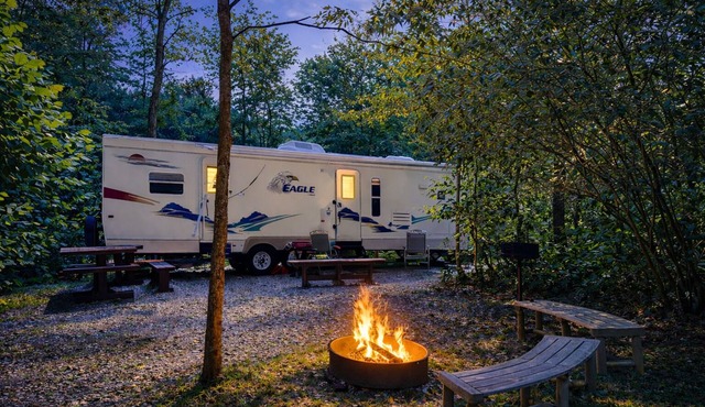 RV Site 2 at High Rock Hideaways: SITE RENTAL ONLY. We do not rent RV's/campers.
