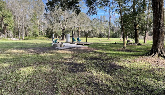 Rv spot in land o lakes on 3 acres rv is not included.