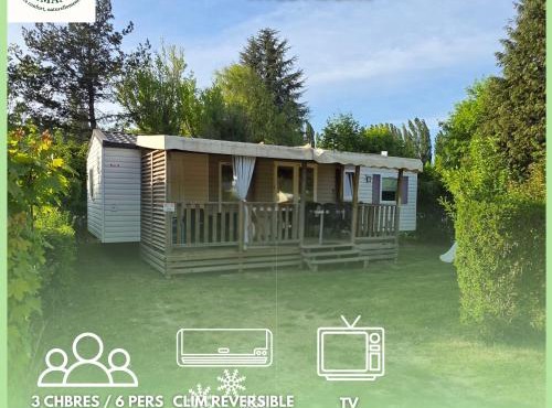 Séjour Normandie - Mobilhome confort 3ch-6p avec TV-clim dans l'Eure