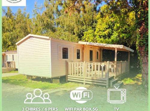 Séjour Normandie - Mobilhome confort 3ch-6p avec WiFi-TV dans l'Eure - 310