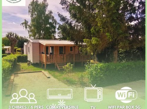 Séjour Normandie - Mobilhome premium 3ch-6p avec clim-TV-WiFi dans l'Eure