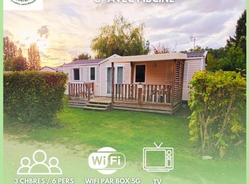 Séjour Normandie - Mobilhome confort 3ch-6p avec WiFi-TV dans l'Eure - 164