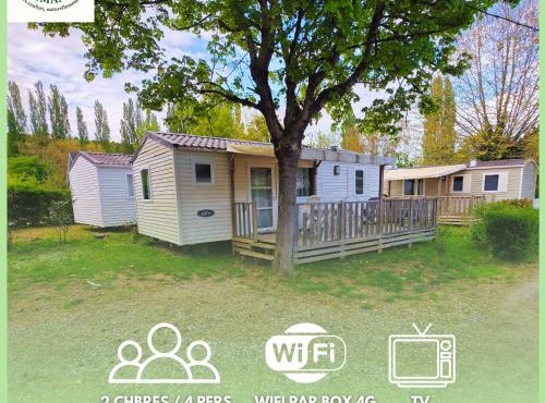 Séjour Normandie - Mobilhome confort 2ch-4p avec WiFi-TV dans l'Eure - 308