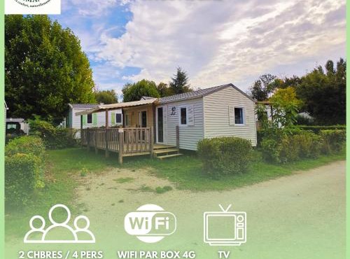Séjour Normandie - Mobilhome premium 2ch-4p avec TV-WiFi et lave-linge dans l'Eure - 405