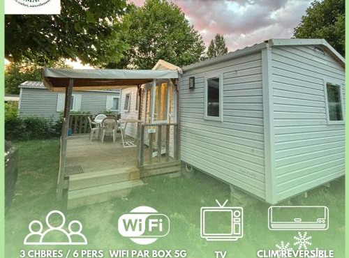 Séjour Normandie - Mobilhome premium 3ch-6p avec clim-TV-WiFi dans l'Eure - 417