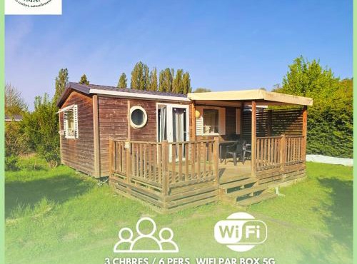 Séjour Normandie - Mobilhome basic 3ch-6p avec WiFi dans l'Eure