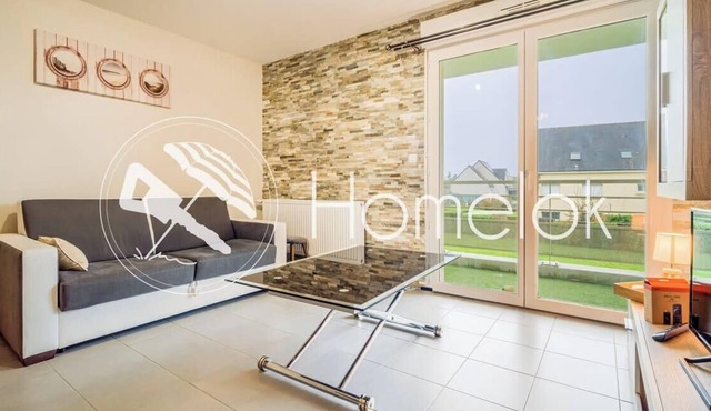 Séjour paisible avec terrasse & proche mer