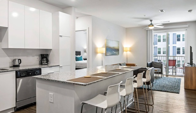 (S2BA) Modern 2-BR, Walkable in Midtown, 1 Block from MARTA