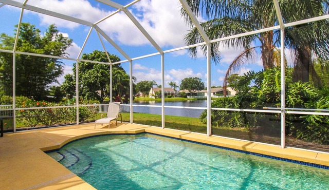 Sabal Harbour pool home with lake views - Harbour Happiness
