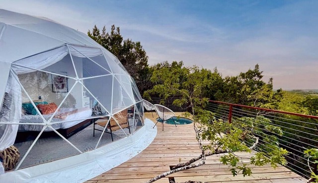 Sabi : Luxury Glamping in Treetop Dome + Dip Pool