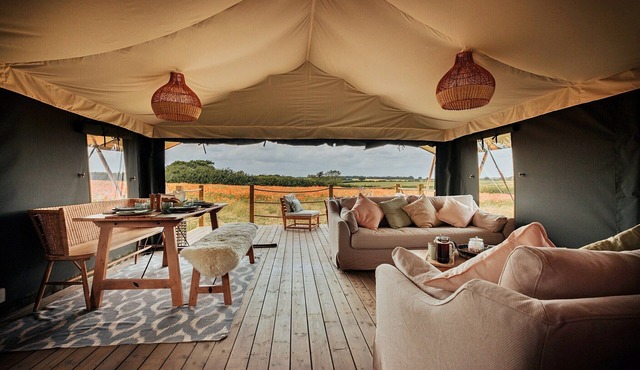 Safari Tent in Stiffkey Valley with Fire Pit