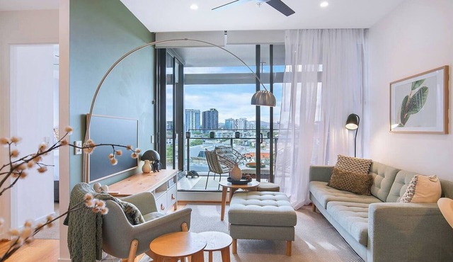 Sage Bloom Elegant Newstead Stay with Shared Pool