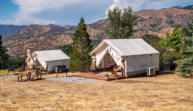 Sage Tent | Unique Getaway | Glamping Tent Experience