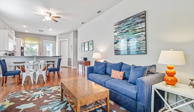 Sailhouse home with private beach, fishing pier, covered decks, & shared pool