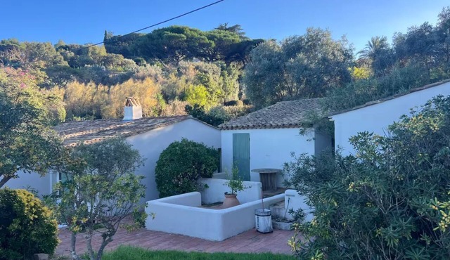 Saint Tropez magical villa on secluded beach walking distance from village center