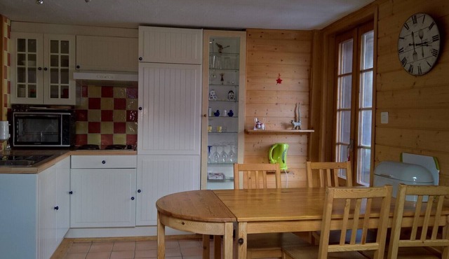 SaintJean/Grimentz (magic pass): Apartment overlooking the snow-covered 4000s