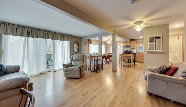 Salem Vacation Home w/Dock: Steps to Paddock Lake