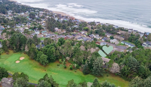 Salishan Beach & Golf Sanctuary on 17th Fairway