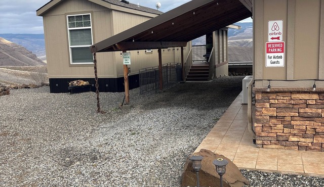 Salmon River Cottage Lookout is a cozy escape with fabulous views of the river.