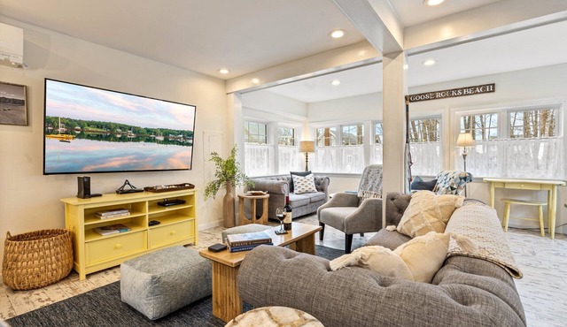 Saltaire at Goose Rocks Beach-Outdoor Shower/BBQ/AC