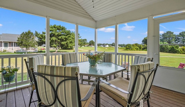 Salty Sea Lyons Landing | Golf Views, Screened Porch, Fireplace, Pool Access, Pet Friendly