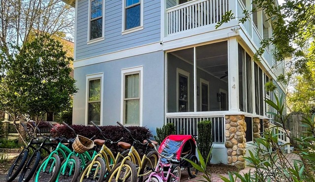Sand Reef Cottage ~ 30A Grayton Beach Western Lake Bike Pool