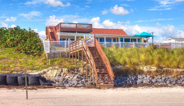 Sandbar Beachfront Estate Pool Hot Tub Pets OK Firepit