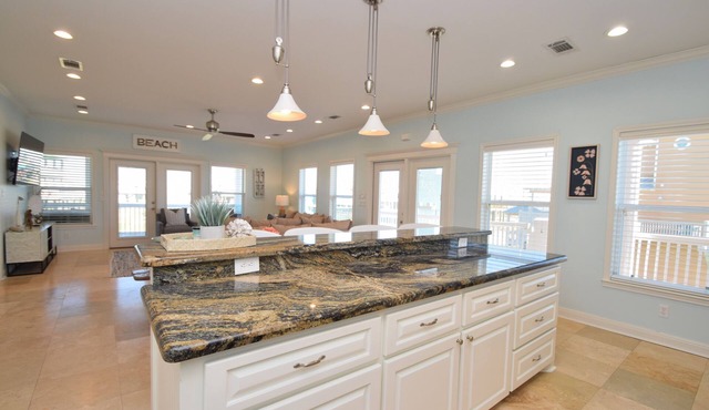 Sandy Bottoms~4 bedroom 2 bathroom~ steps away from the beach with great views!