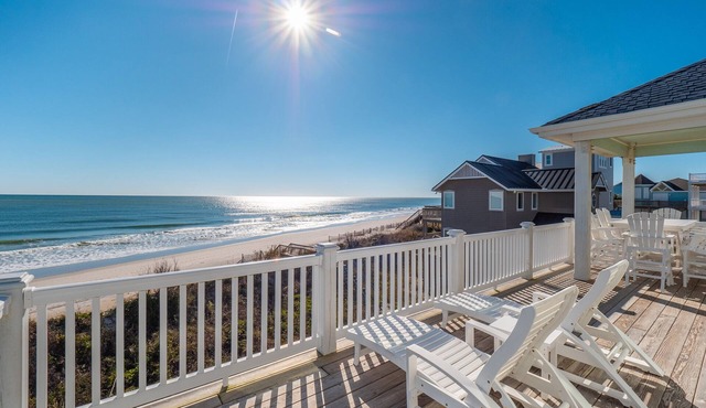 Sandy Feet | Oceanfront Luxury Retreat w/Hot Tub + Community Amenities