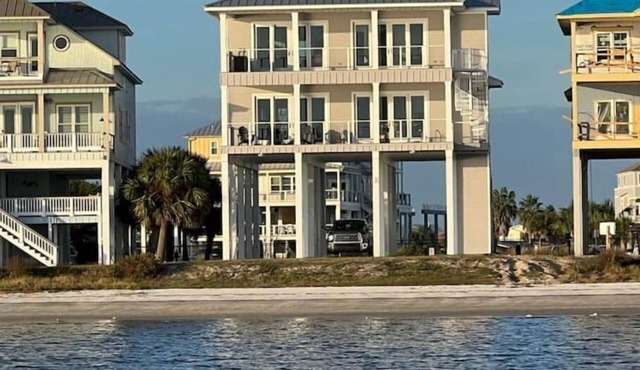 SandyFeet Beach House Retreat-Gulf Front Home at Shell Point Beach.