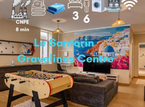 Santorini Gravelines center apartment 3 bedrooms